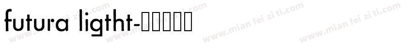 futura ligtht字体转换